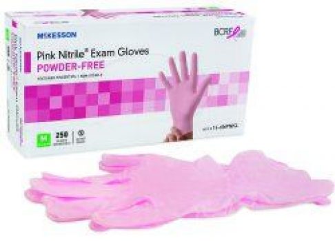McKesson Pink Nitrile Exam Glove, X-Large, 2500 Each / Case