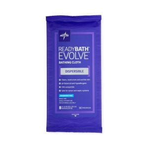 ReadyBath Evolve Bathing Cloths Unscented 8 Count, 30 Packs per Case