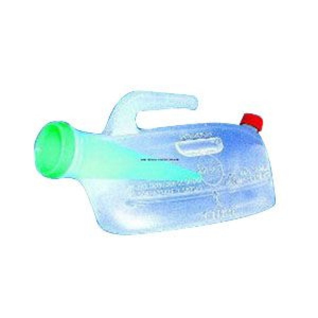 Providence Spillproof URSEC® Spill Proof Male Urinal 32Oz, Anti-reflux System THE URSEC is the first urinal that has an innovative anti-reflux system and will not spill its contents, even if rolled completely over. Made from sturdy plastic the URSEC has a wide stable base making it easy to position for use.