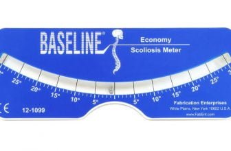 Measures the degree of rotation of a deformity of the back. Use it to screen which persons to refer for further medical evaluation. The product is 3.5" x 7.5" and comes with a storage pouch.