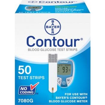 Contour Blood Glucose Test Strips, 50 Each / Box