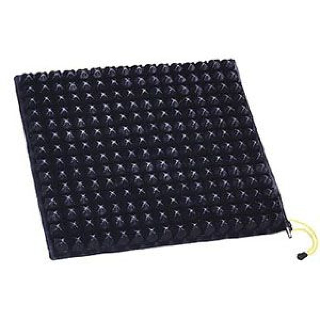 Cushion is designed for the active individual with low risk of skin breakdown. Wheelchair cushions provide significant shock and impact absorption, skin protection and stability.