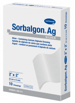 Sorbalgon Ag Calcium Alginate Dressing 2" x 2"