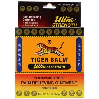 TIGER BALM® has been used for nearly 100 years and sold throughout the world. TIGER BALM® “Works where it hurts.”