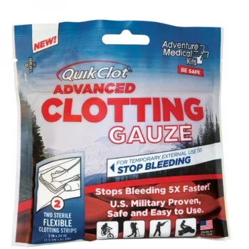 Proven effective by the US Military. The QuikClot Advanced Stop Bleeding Fast Emergency Sponge is a great tool for stopping moderate to severe bleeding until medical help is available.
