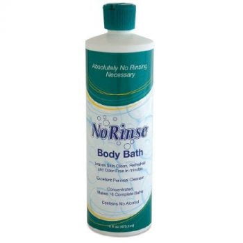 Whenever lack of facilities, physical limitation, discomfort or merely fear of bathing occur, No Rinse Body Bath is the solution