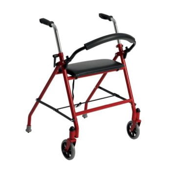 2-Wheeled Walker with Seat, Red Item#: 1239rd
