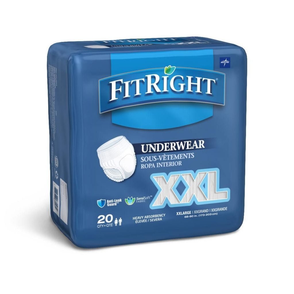 FitRight 2XL Size Protective Underwear,2X-Large , Case