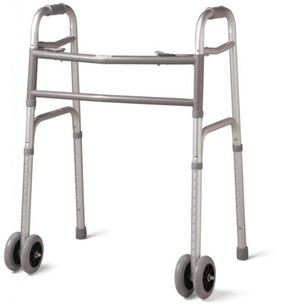 Bariatric Folding Walkers With 5" Wheels