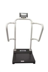 Digital Platform Scale Health O Meter LCD Display 1000 lbs. AC Adapter or 6 AA Battery Operated
