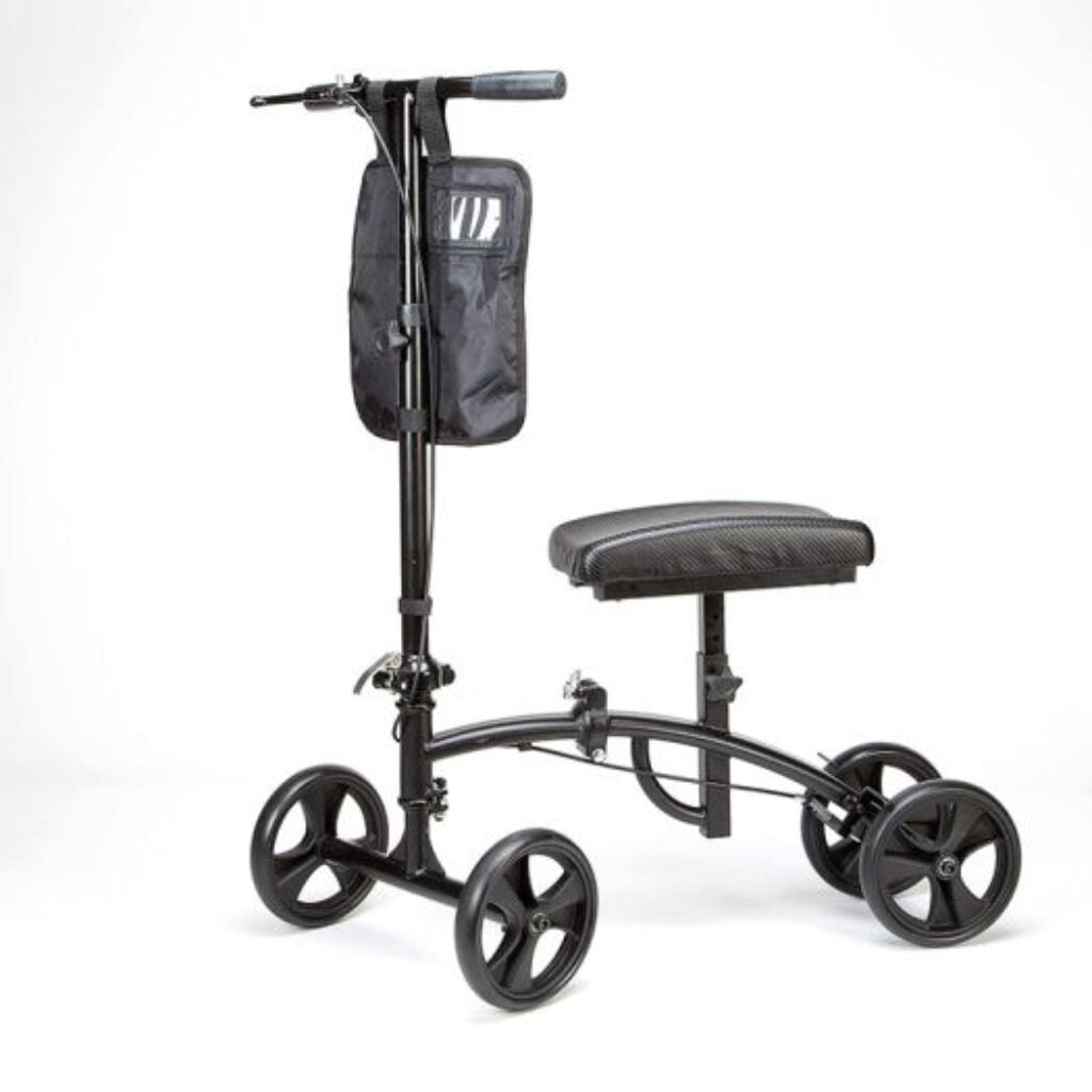 This walker/scooter is ideal for individuals recovering from foot surgery, breaks, sprains, amputation, and ulcers of the foot.