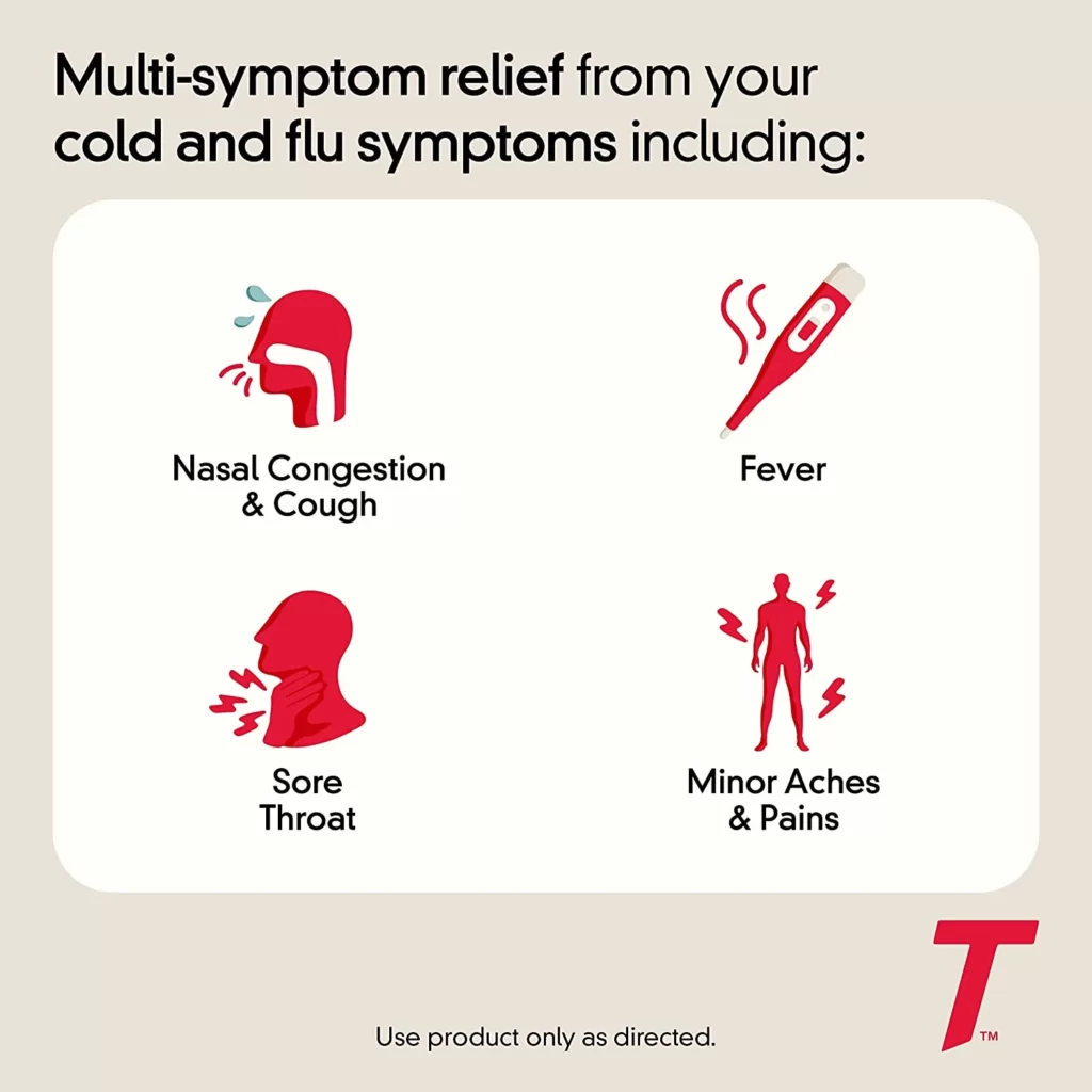 Tylenol Cold + Flu Severe Day & Night Caplets for Fever, Pain, Cough & Congestion Relief