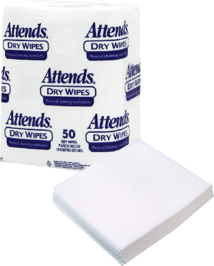 Attends Dry Wipes, Medium-Weight