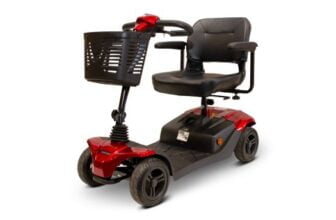 The EW-M41 is a lightweight, powerful scooter boasting the most powerful 22AH batteries on the market. Capable of speeds up to 5 mph, an extended travel range of 16 miles.
