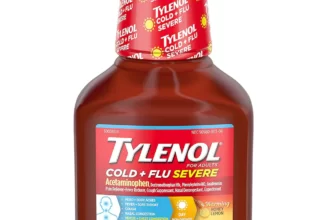Tylenol Cold and Flu Warming Liquid Daytime Cough and Severe Congestion eases sinus and chest congestion