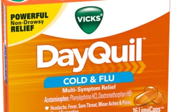 Vicks DayQuil Cold & Flu Multi-Symptom Daytime Relief LiquiCaps 16 Count