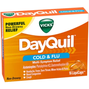 Vicks DayQuil Cold & Flu Multi-Symptom Daytime Relief LiquiCaps 16 Count