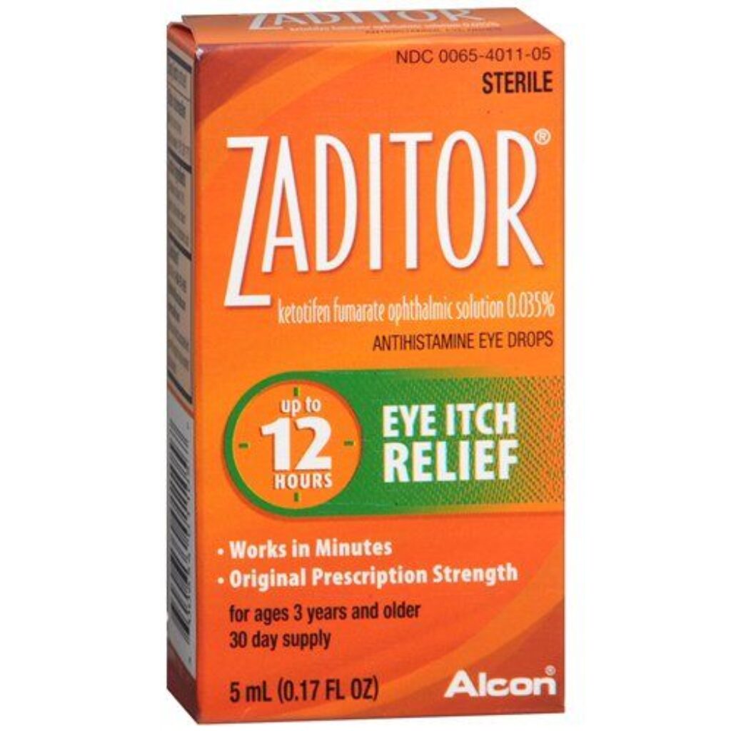 Temporarily relieves itchy eyes due to pollen, ragweed, grass, animal hair and dander Up to 12 hours relief