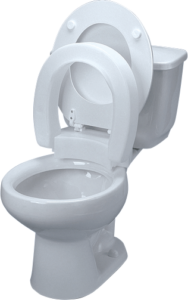 Tall-Ette Elevated Hinged Elongated Toilet Seat