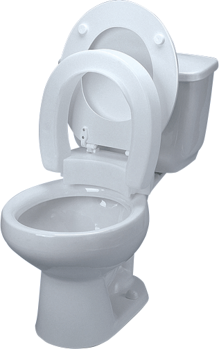 Tall-Ette Elevated Hinged Elongated Toilet Seat