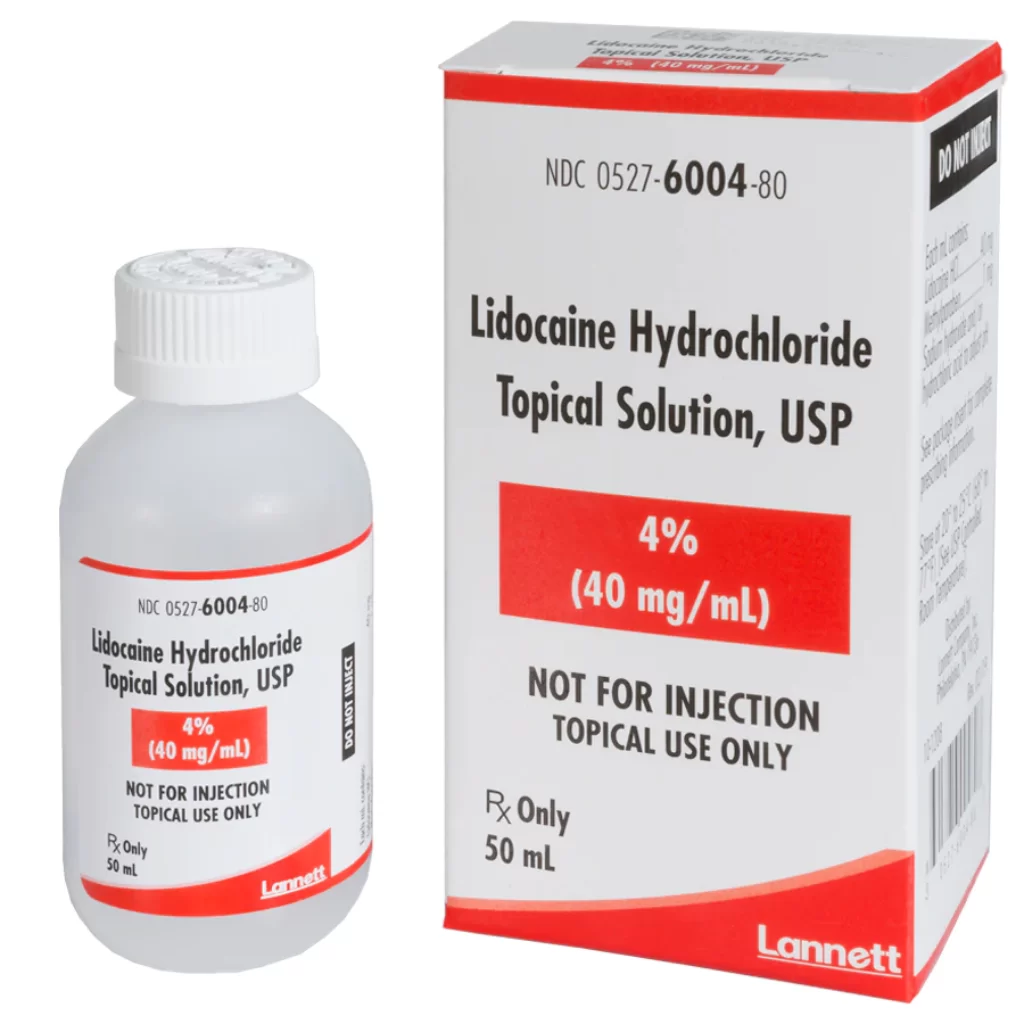 Lidocaine Hydrochloride 4% Topical Solution, Cherry Flavor (Rx)