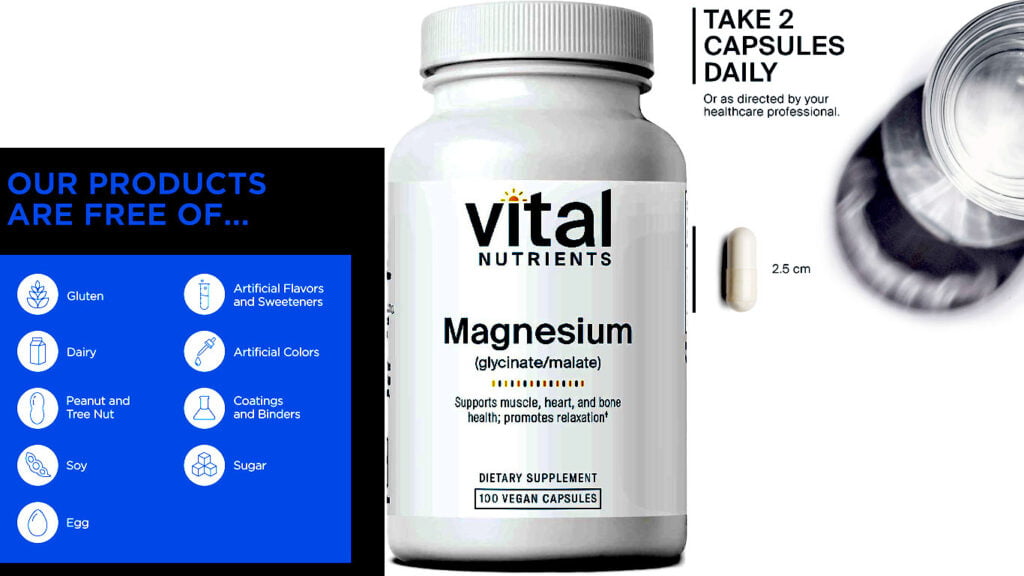 Magnesium (glycinate/malate) 120 Mg