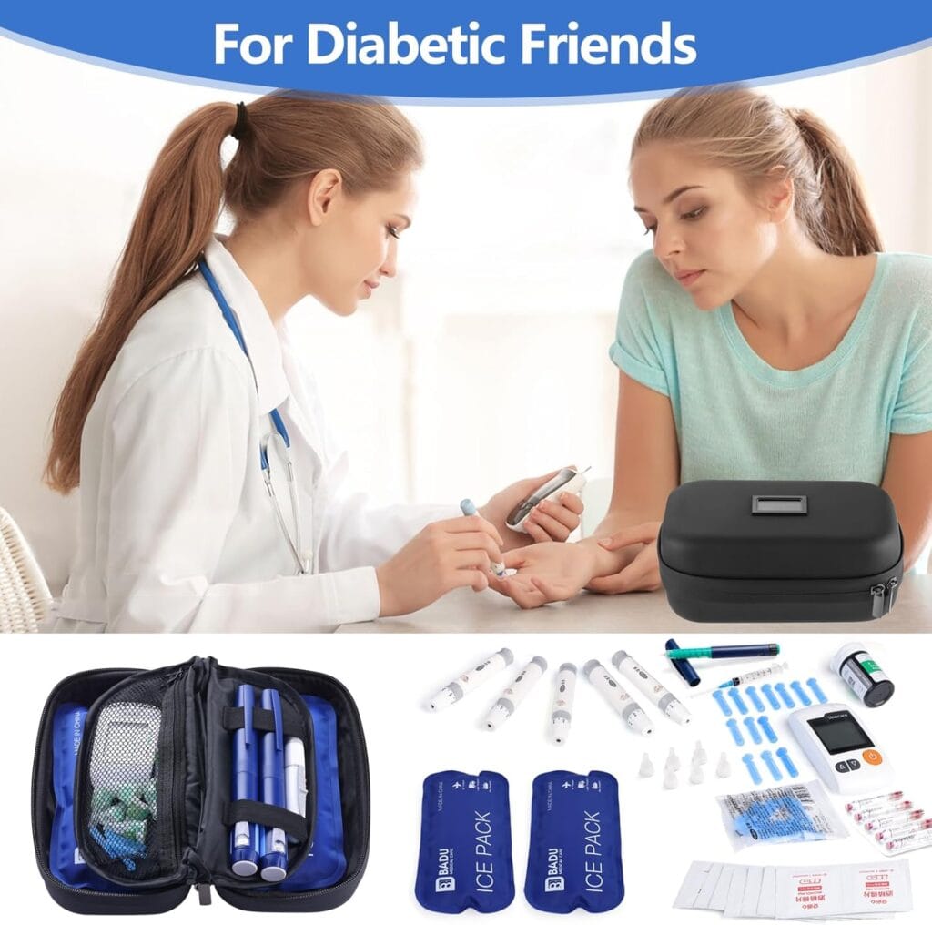 Insulin Cooler Travel Case TSA Approved Refrigerated Medicine Cooler 
