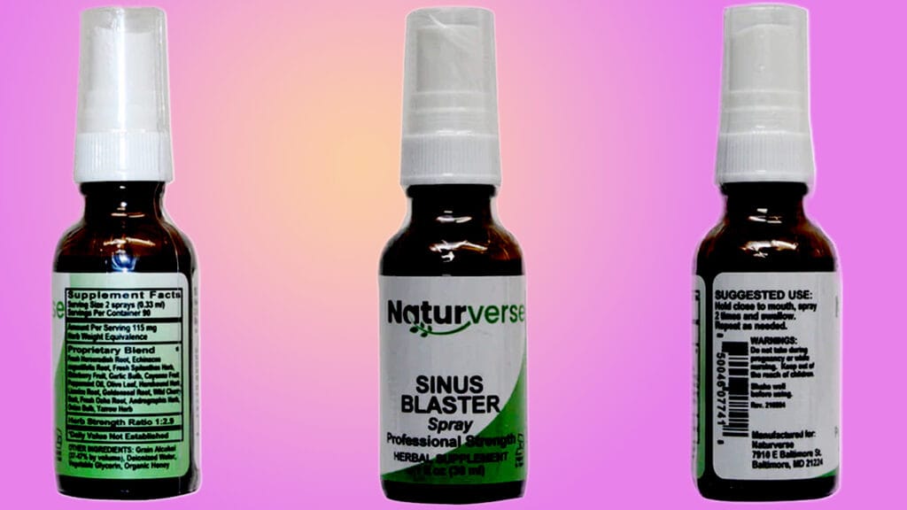 Naturverse, Sinus Blaster Spray, 1 Oz