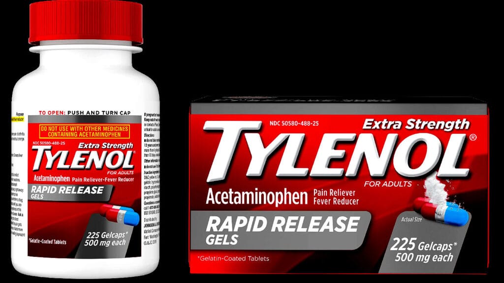 Tylenol, Extra Strength Rapid Release Gelcaps