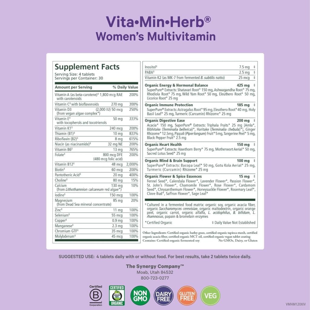 PURE SYNERGY Vita·Min·Herb for Women 1 PURE SYNERGY Vita·Min·Herb for Women