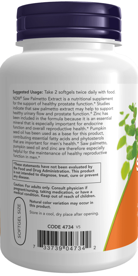 4734_nowproductlabels2 Saw Palmetto Extract