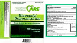 Geri-Care Laxative Suppositories