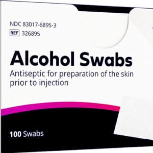 BD Alcohol Swabs 100 Each White