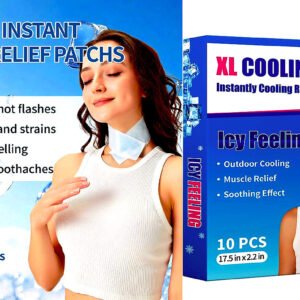 10 Sheets Instant Cooling Patches for Outdoor Activities