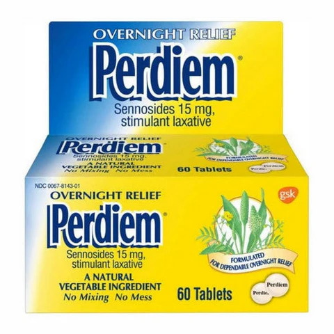 Perdiem, Sennosides Stimulant Laxative Tablets Overnight Relief