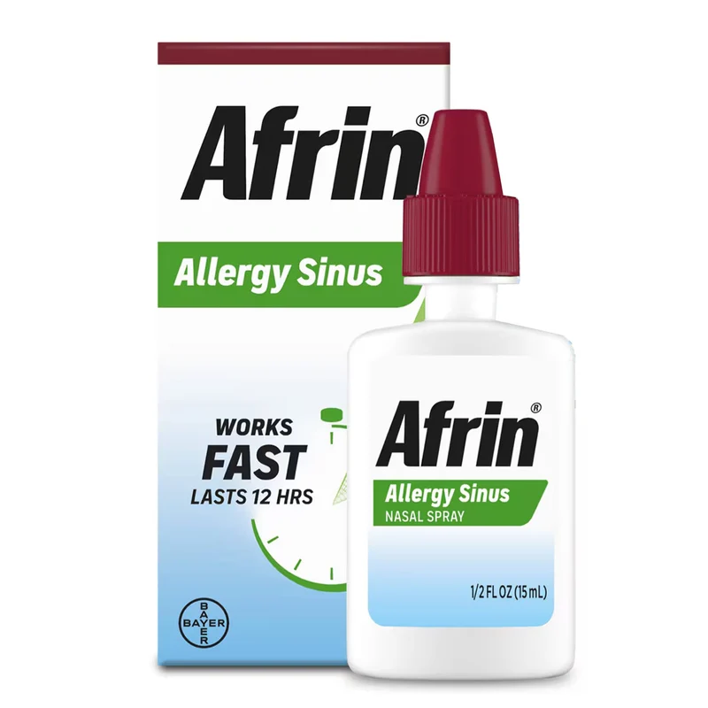 Bayer Afrin Allergy Sinus Oxymetazoline HCl Nasal Spray