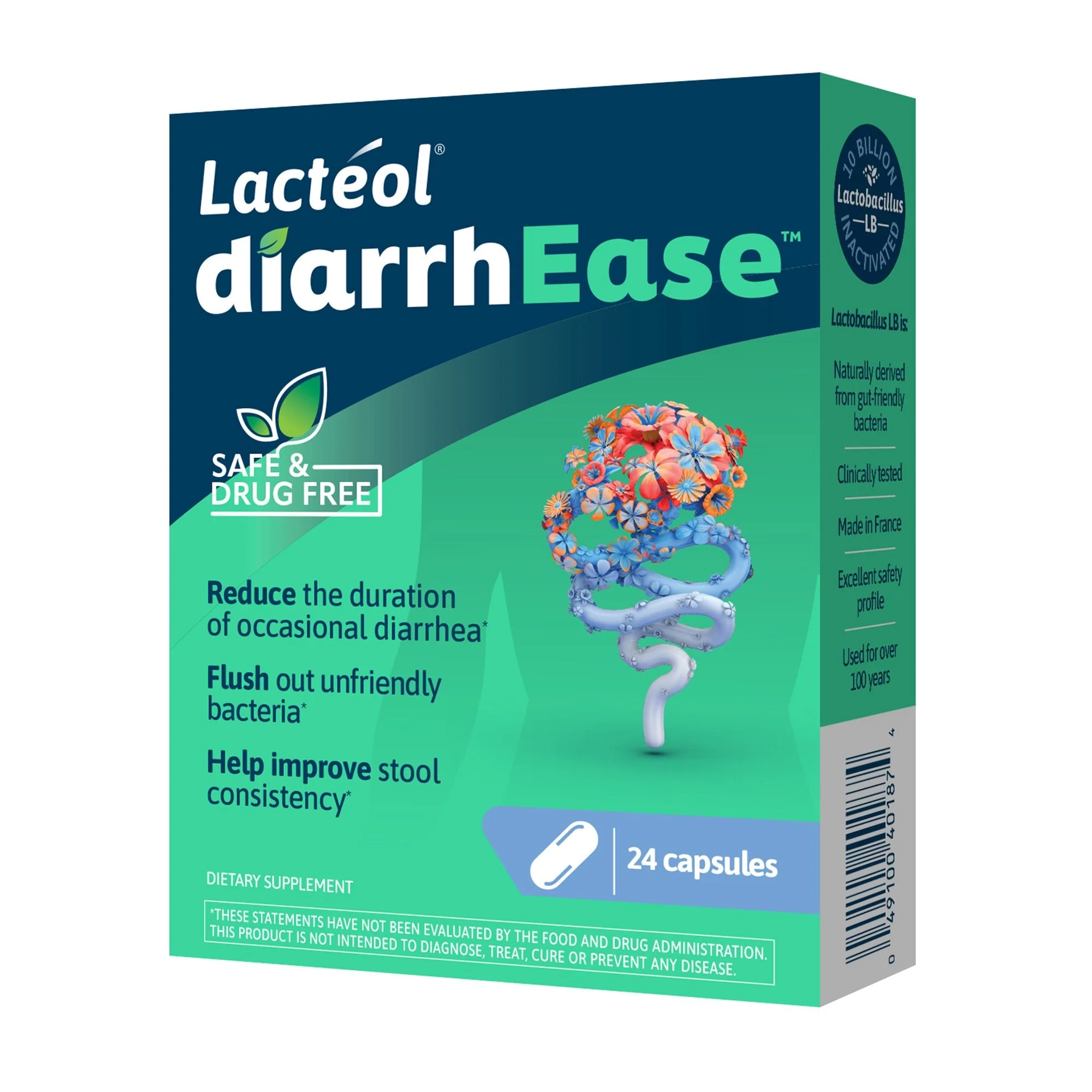 i-Health Inc Lactéol diarrhEase Digestive Postbiotic Dietary Supplement (12/CS)