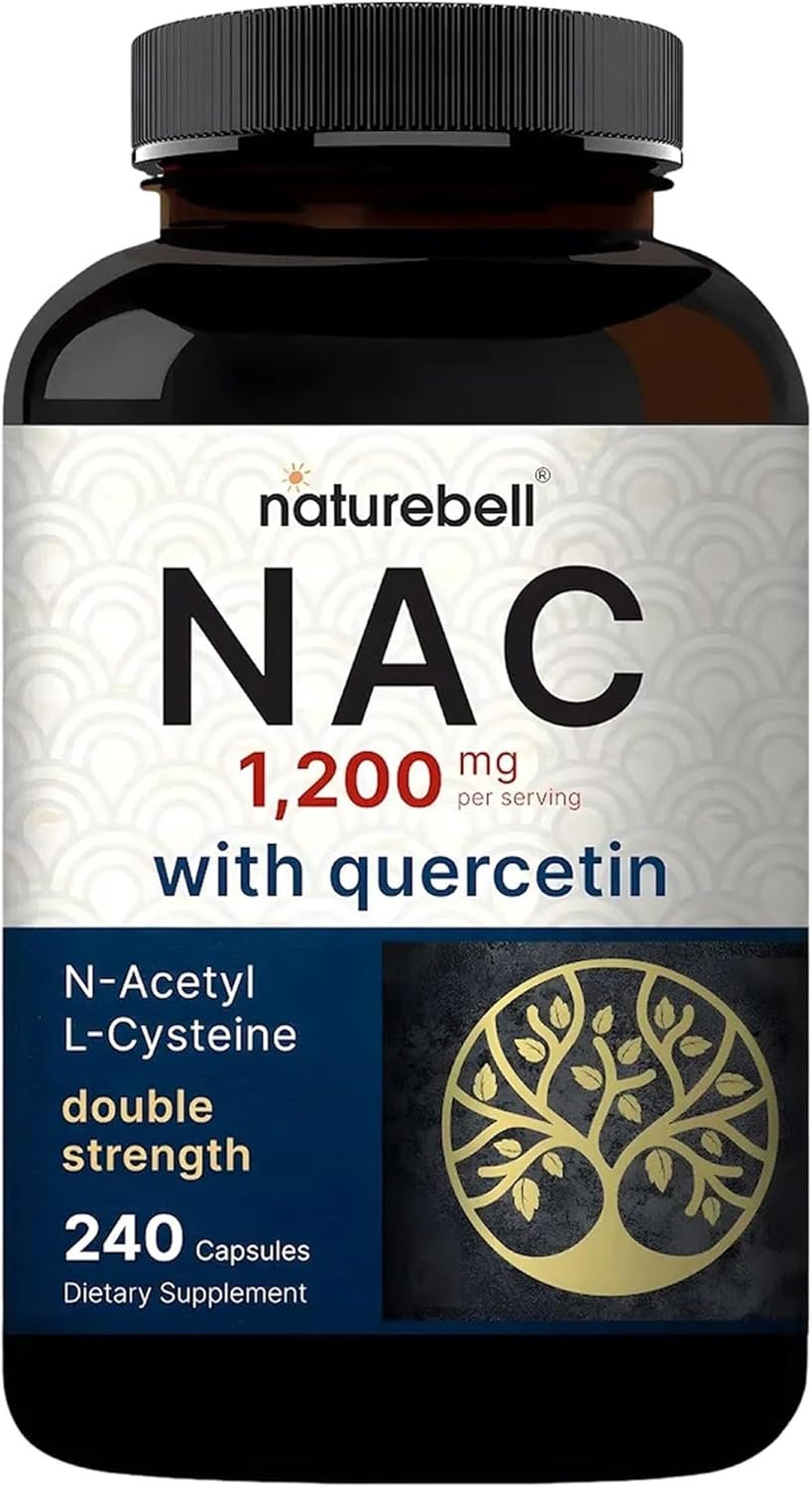 NatureBell NAC 1,200mg with Quercetin - 240 Capsules - N-Acetyl Cysteine - Antioxidant - Image 4