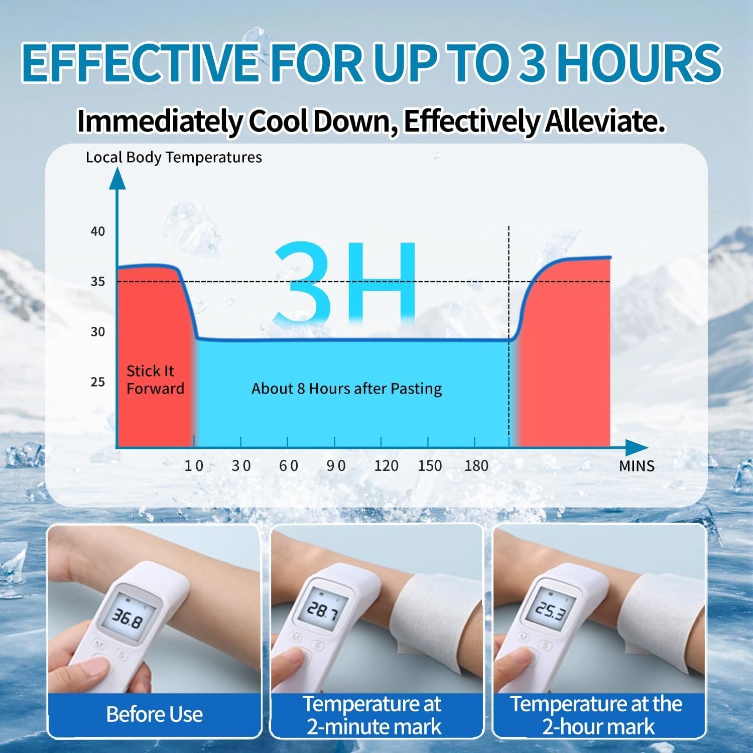 10 Sheets Instant Cooling Patches for Outdoor Activities - Image 4