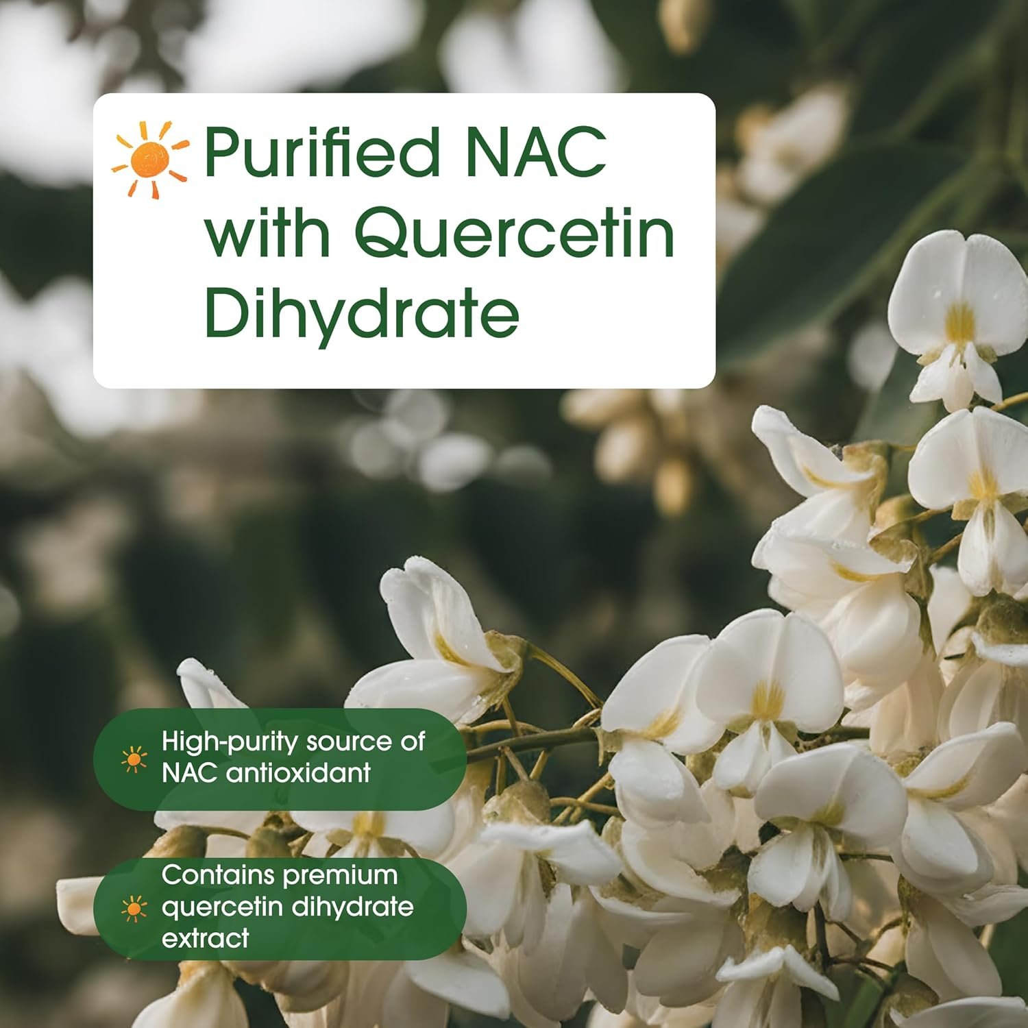 NatureBell NAC 1,200mg with Quercetin - 240 Capsules - N-Acetyl Cysteine - Antioxidant - Image 5