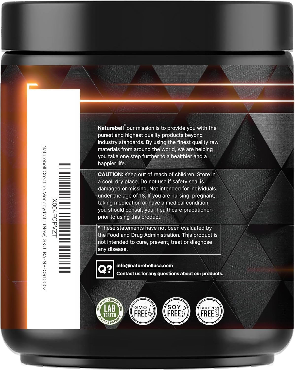 NatureBell Creatine Monohydrate Powder 1,000g - Image 6