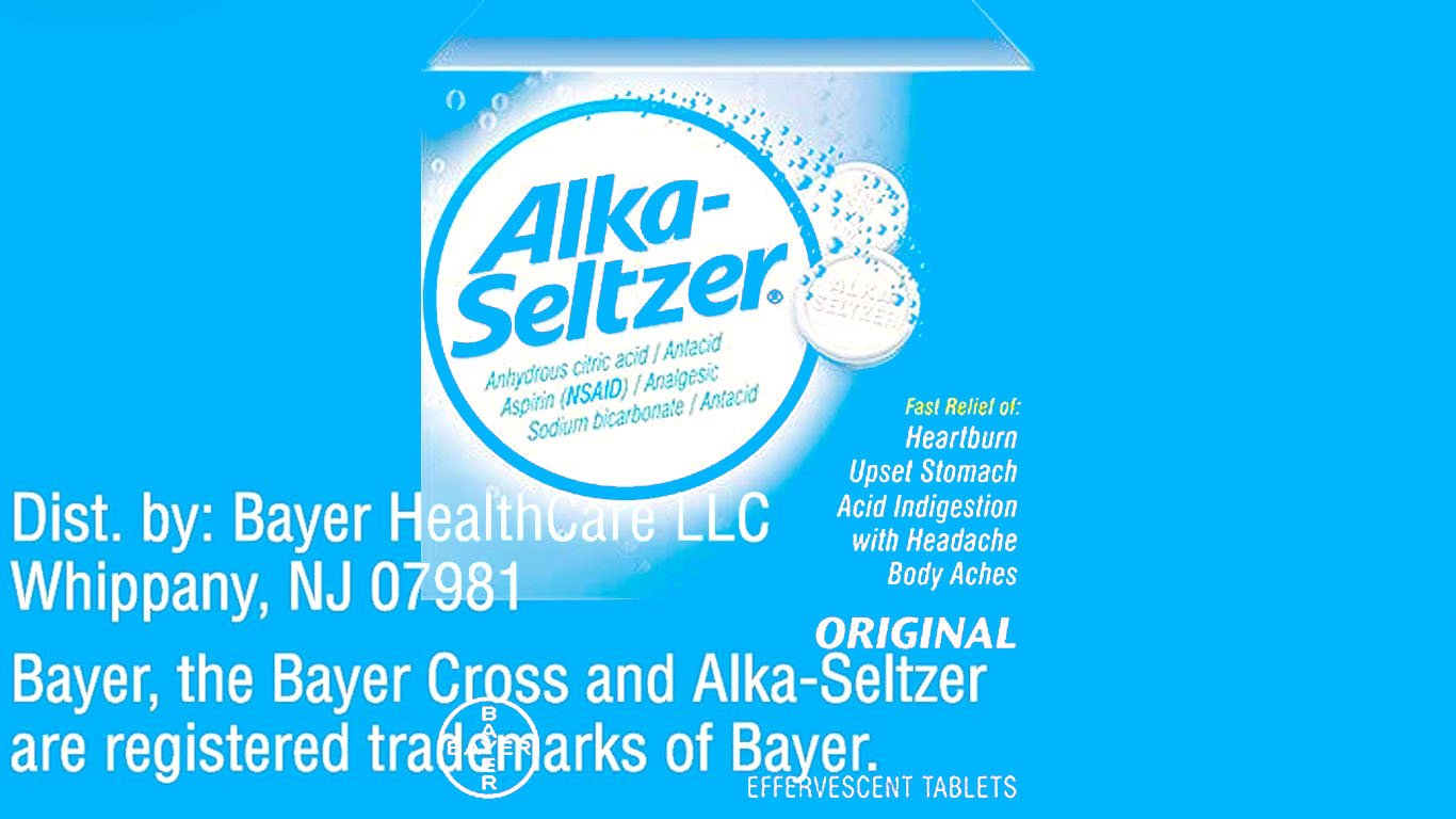 Bayer Alka-Seltzer Buffered Aspirin Effervescent Tablets Original - Image 5