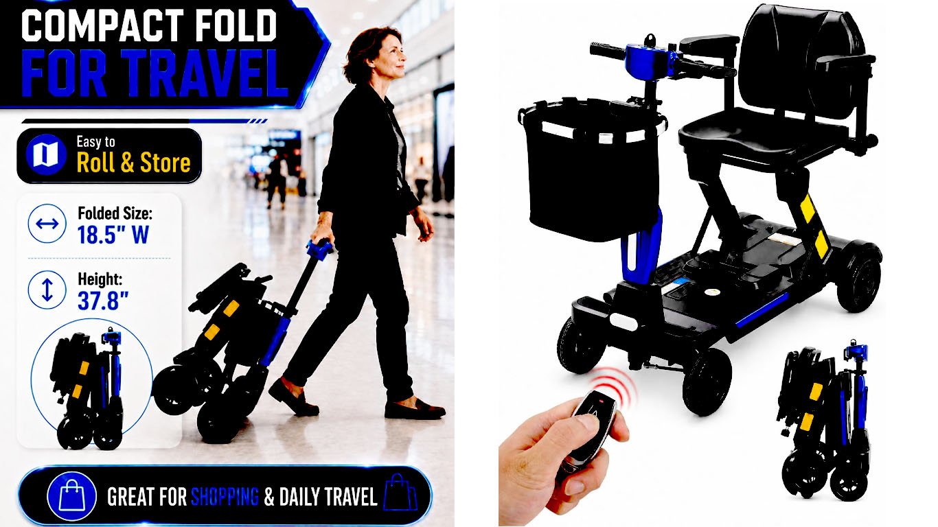 Ecomobi 15-45 Miles Folding Mobility Scooter
