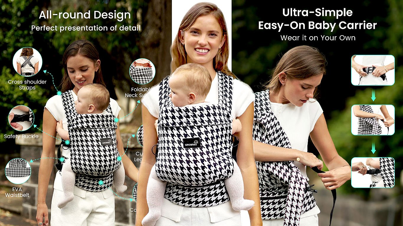 Grownsy Baby Carrier for Newborn to Toddler