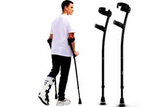HEALTHBAZAAR Forearm Crutches for Adults