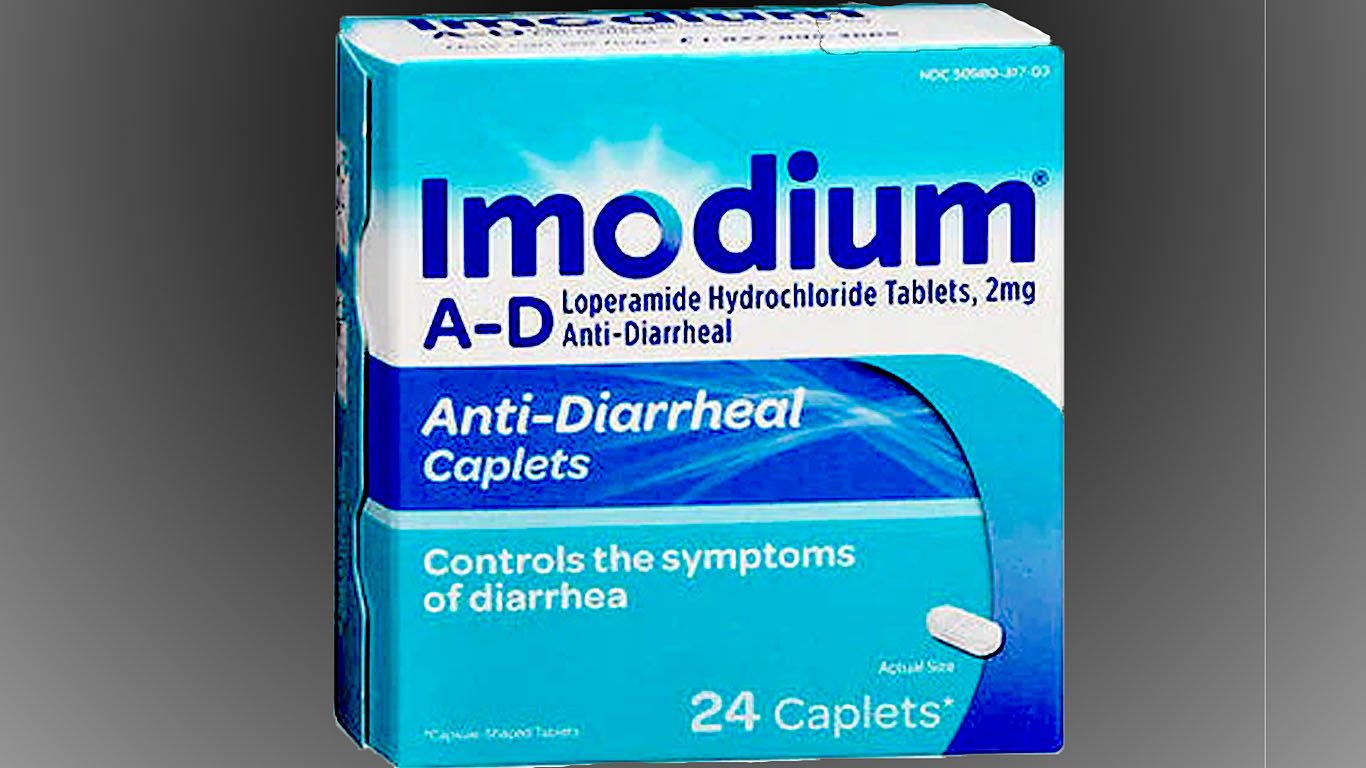 Imodium, A-D Loperamide Hydrochloride Anti-Diarrheal Caplets, 2 Mg, 24 Tabs