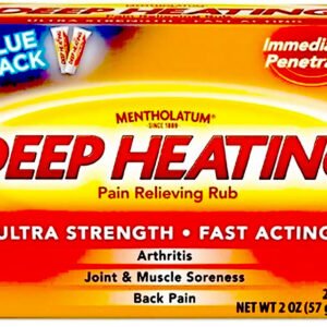 Mentholatum, Deep Heating Pain Relieving Rub, 2 Oz