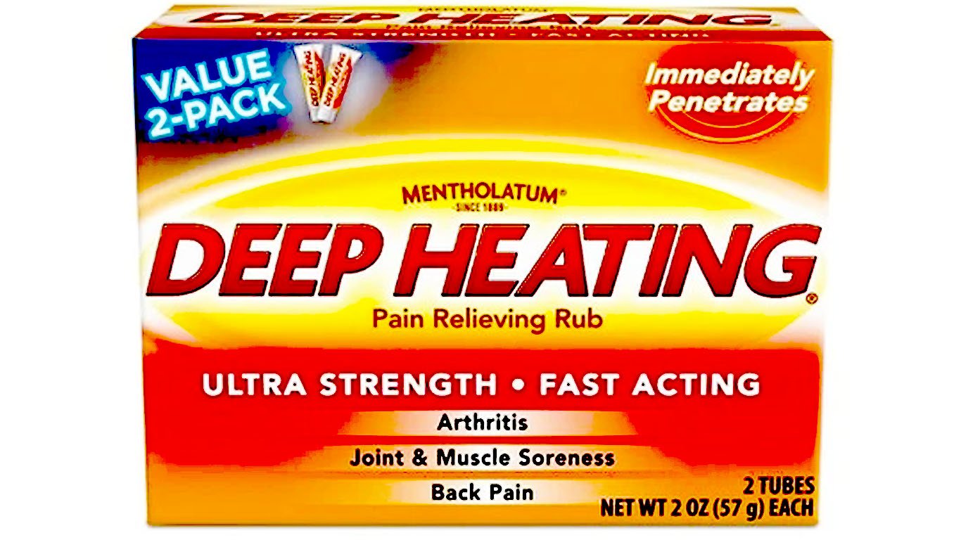 Mentholatum, Deep Heating Pain Relieving Rub, 2 Oz