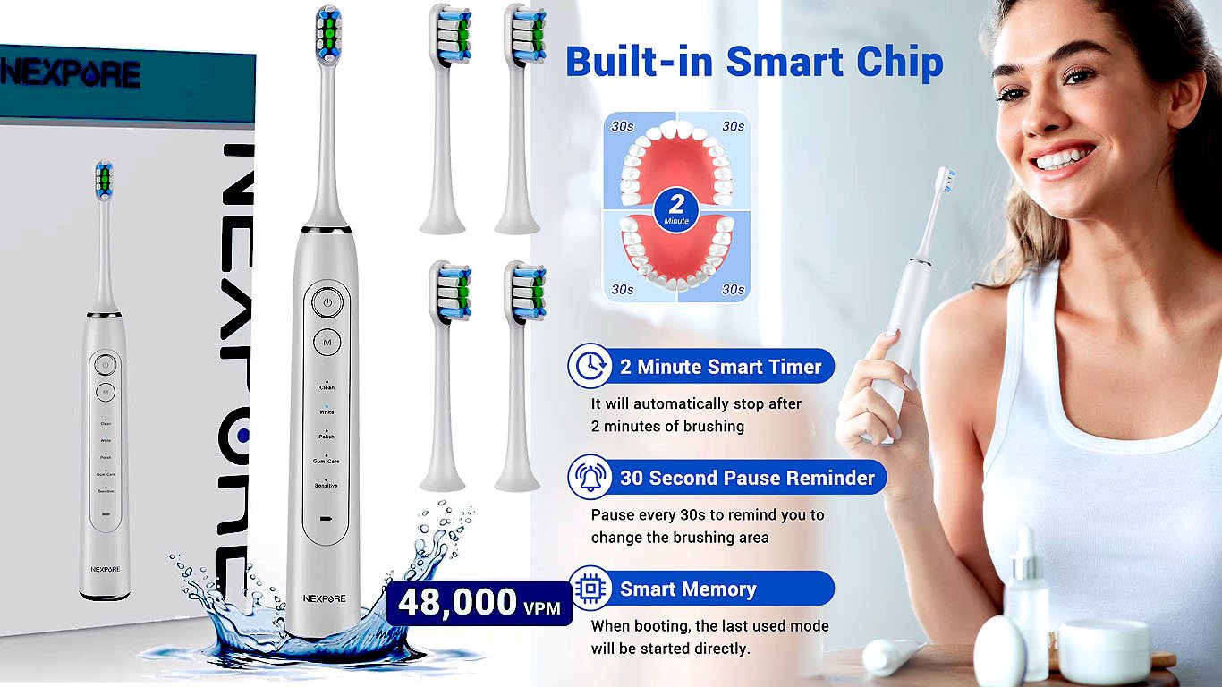 Nexpure Sonic Electric Toothbrush for Adults