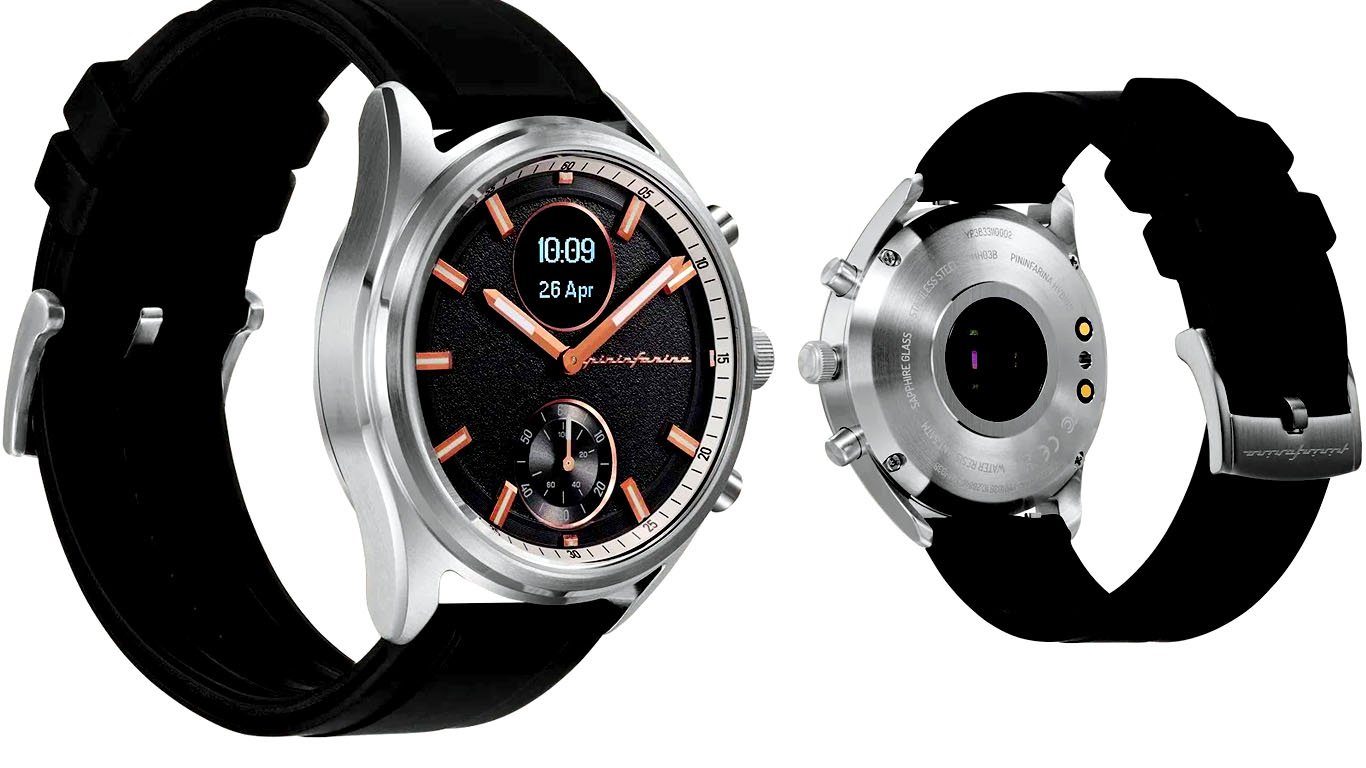 Pininfarina by Globics Sintesi Sport Hybrid Smartwatch (44mm) Luna Steel 